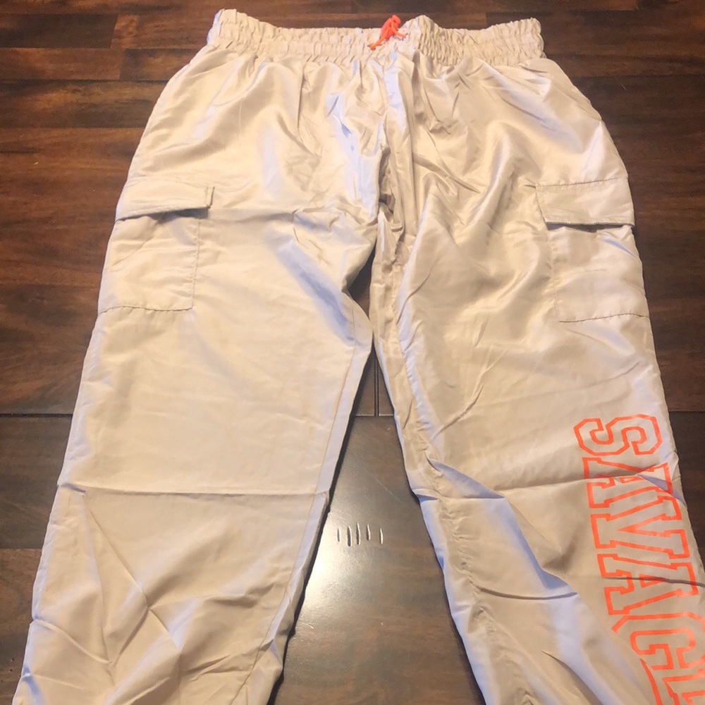Tan Parachute Pants